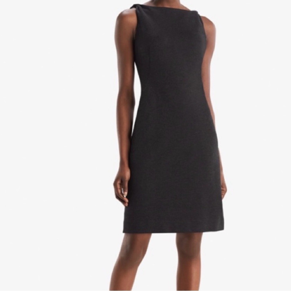 M.M LaFleur Lydia Charcoal Gray‎ Classic Dress